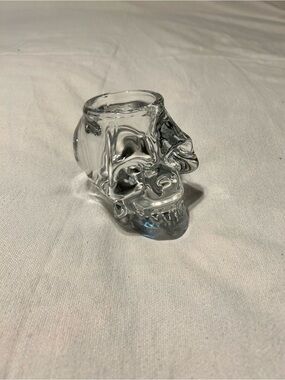Clear Glass Skull Votive Holder - Home Art (2/3)